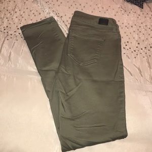 Barely Worn Army Green Celebrity Pink Jeans